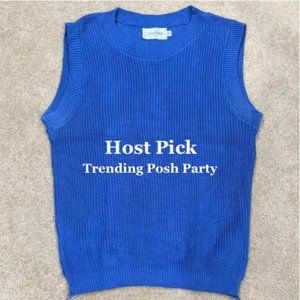 Calvin Klein Vintage Blue Sweater Vest
